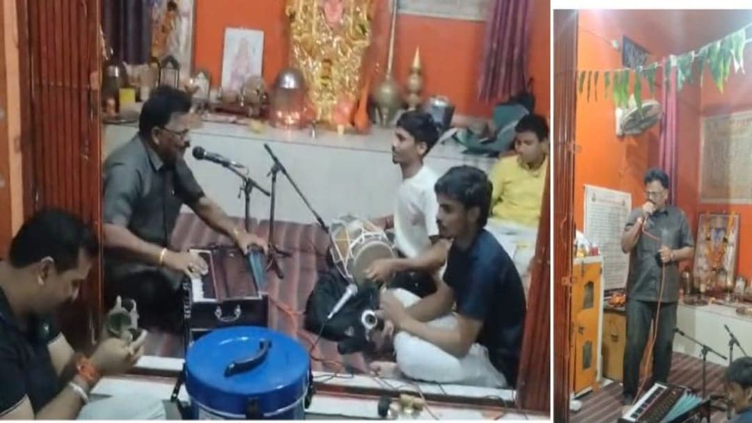 एएसआई जय नारायण शर्मा का भक्ति से भरा अंदाज वायरल हुआ