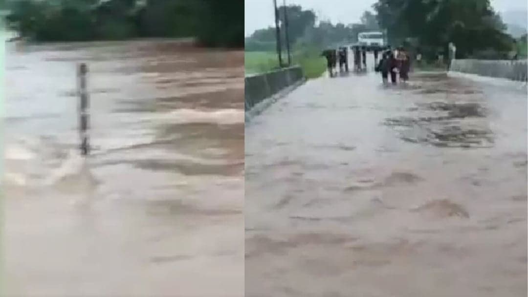उमरी गांव में भारी बारिश से जनजीवन प्रभावित