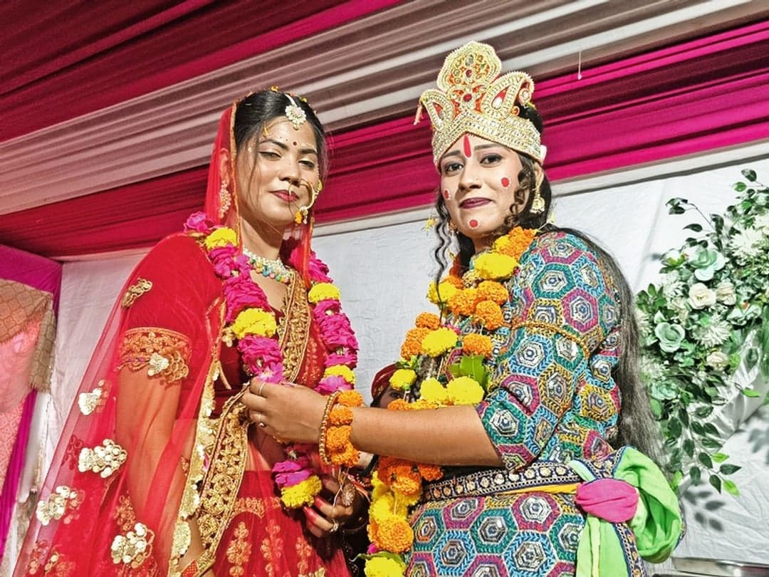 खाटू श्याम मंदिर में कृष्ण-रुक्मिणी विवाह प्रसंग, भक्तिमय हुआ माहौल