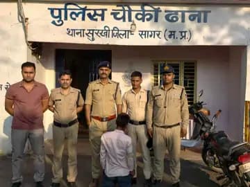 सागर: आर्मी कैंप स्थित यूनियन बैंक में चोरी के प्रयास का आरोपी गिरफ्तार, पुलिस ने माल किया जब्त