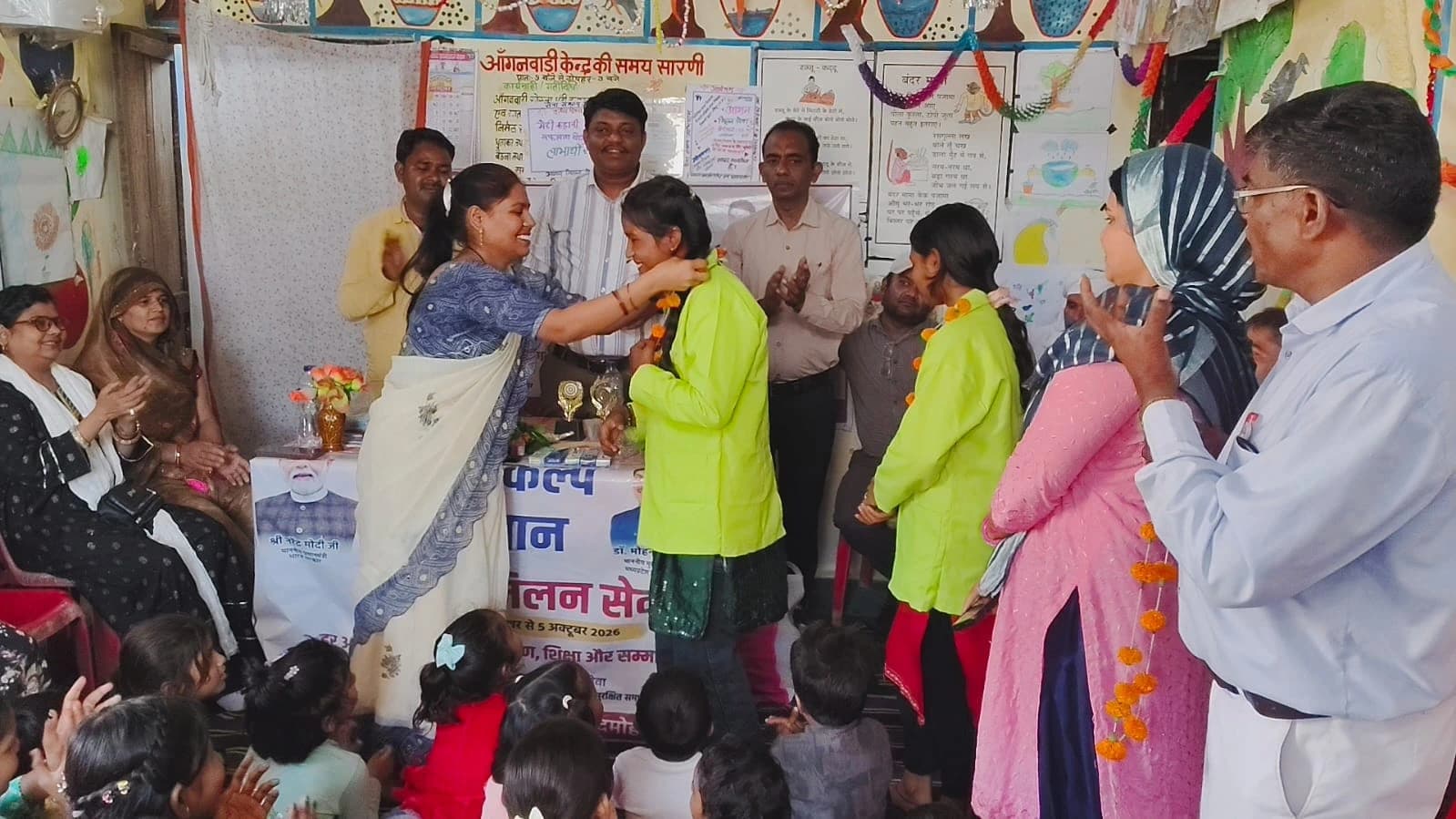 सेवा संकल्प अभियान में महिलाओं को स्वास्थ्य और पोषण के प्रति किया जागरूक
