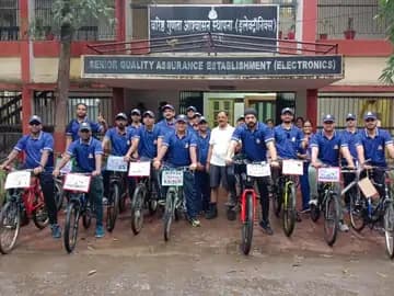 जबलपुर में डीजीक्यूए की साइकिल रैली में 70 प्रतिभागियों ने हिस्सा लिया