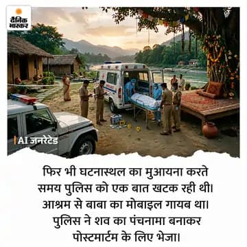 जंगल के आश्रम में बाबा की गला घोंटकर हत्या