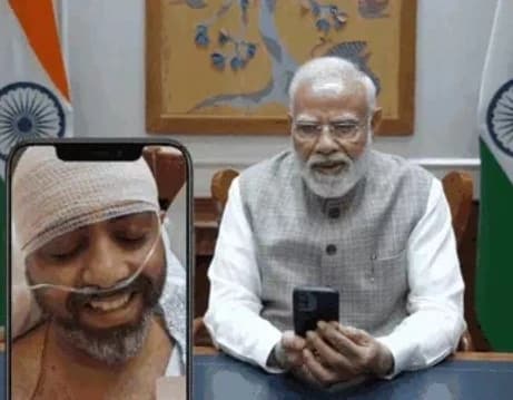 मोदी से बोले कैप्टन स्मित: घायल था पर हिम्मत नहीं हारी
