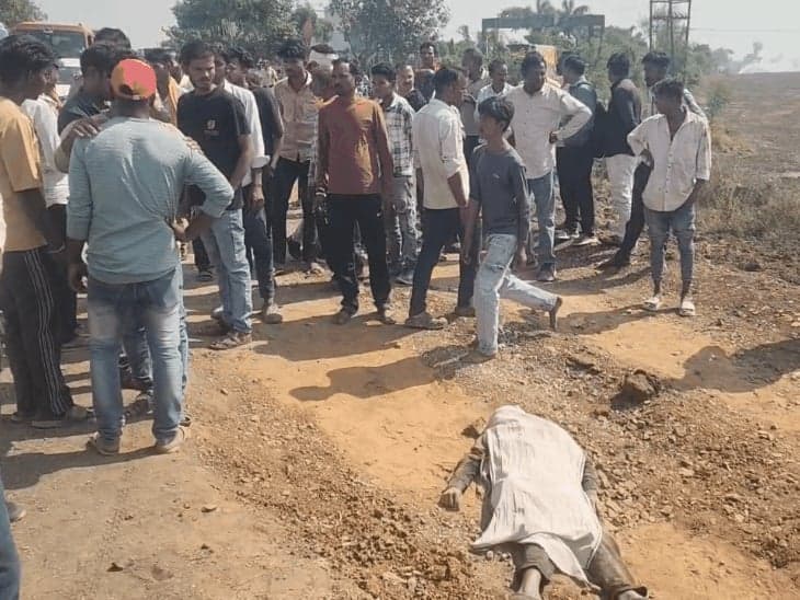 विदिशा में डंपर से कुचले मजदूर की मौत, परिजनों ने लगाया जाम
