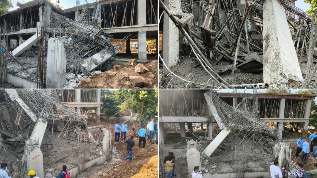 CM राइज स्कूल में बड़ा हादसा, छत गिरने से चार मजदूर मलबे में दबे