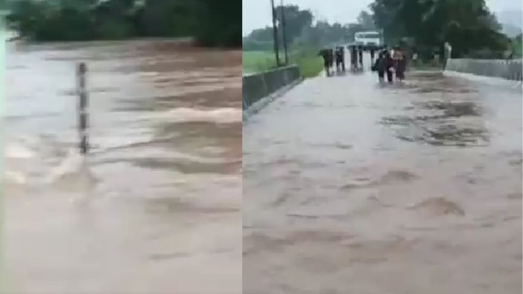उमरी गांव में भारी बारिश से जनजीवन प्रभावित