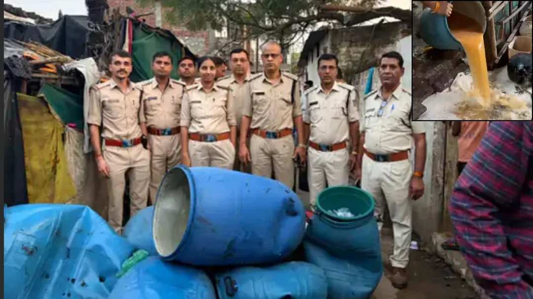भोपाल में 600 लीटर अवैध शराब जब्त